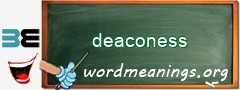 WordMeaning blackboard for deaconess